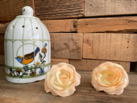 Kunstbloemen mini roosjes zalm roze diameter 3.5 cm
