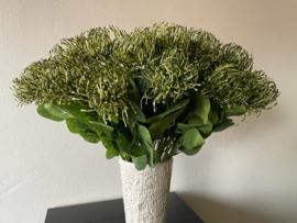 Kunsttakken, distel groen met blad 45 cm