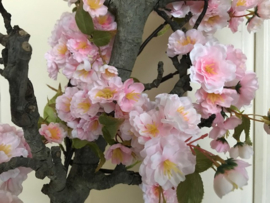Bloesemboom/bloesem boom met roze zijde kunstbloemen, 150 cm
