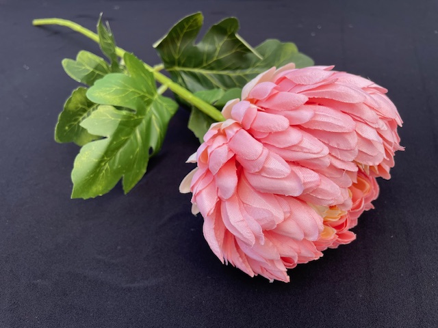 Kunstbloemen Chrysant roze hoogte 70 cm diameter 15 cm