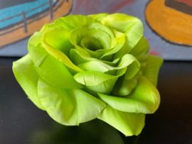 Kunstbloemen rozen groen, diameter 13 cm