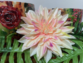 Kunstbloemen dahlia licht roze, diameter 20 cm