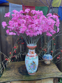 Kunstbloemen boterbloem roze hoogte 60 cm