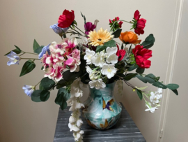 Veldboeket met kunstbloemen, verschillende soorten hoogte 54 cm