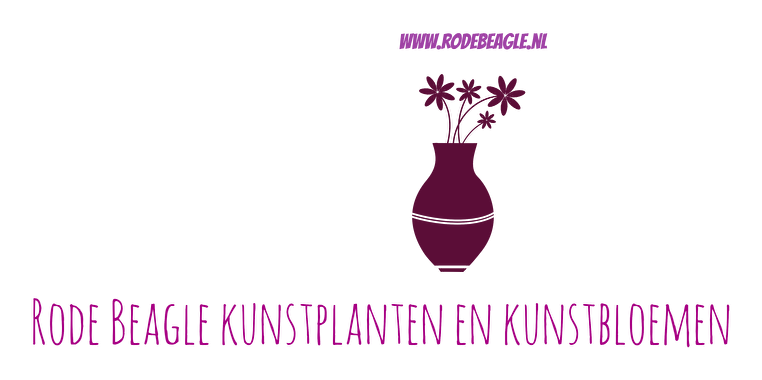 Kunstbloemen boeket/boeketten Rode Beagle goedkoop en kwaliteit