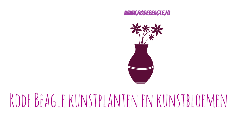 Kunstbloemen boeket/boeketten Rode Beagle goedkoop en kwaliteit