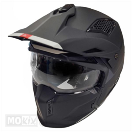 Helm MT Streetfighter Stripe Mat Zwart