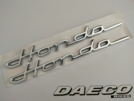 Sticker honda chroom - per paar