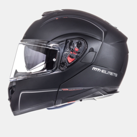 Helm MT ATOM SV Solid mat zwart