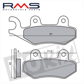 Remblokset RMS Kymco Agility