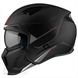 Helm MT Streetfighter Stripe Mat Zwart