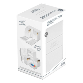 Twin Flip´n´Tray Deck Case 160+ Standard Size XenoSkin White MonoColor