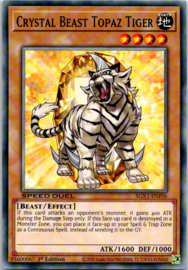 Crystal Beast Topaz Tiger - 1st Edition - SGX1-ENF06