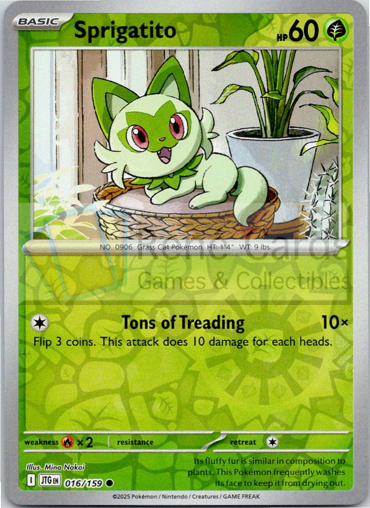 Sprigatito - JTG  - 016/159 - Reverse