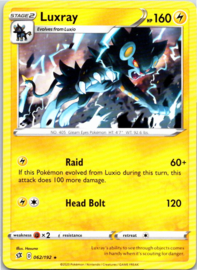 Luxray - S&S Rebel Clash - 062/192 - Non Foil