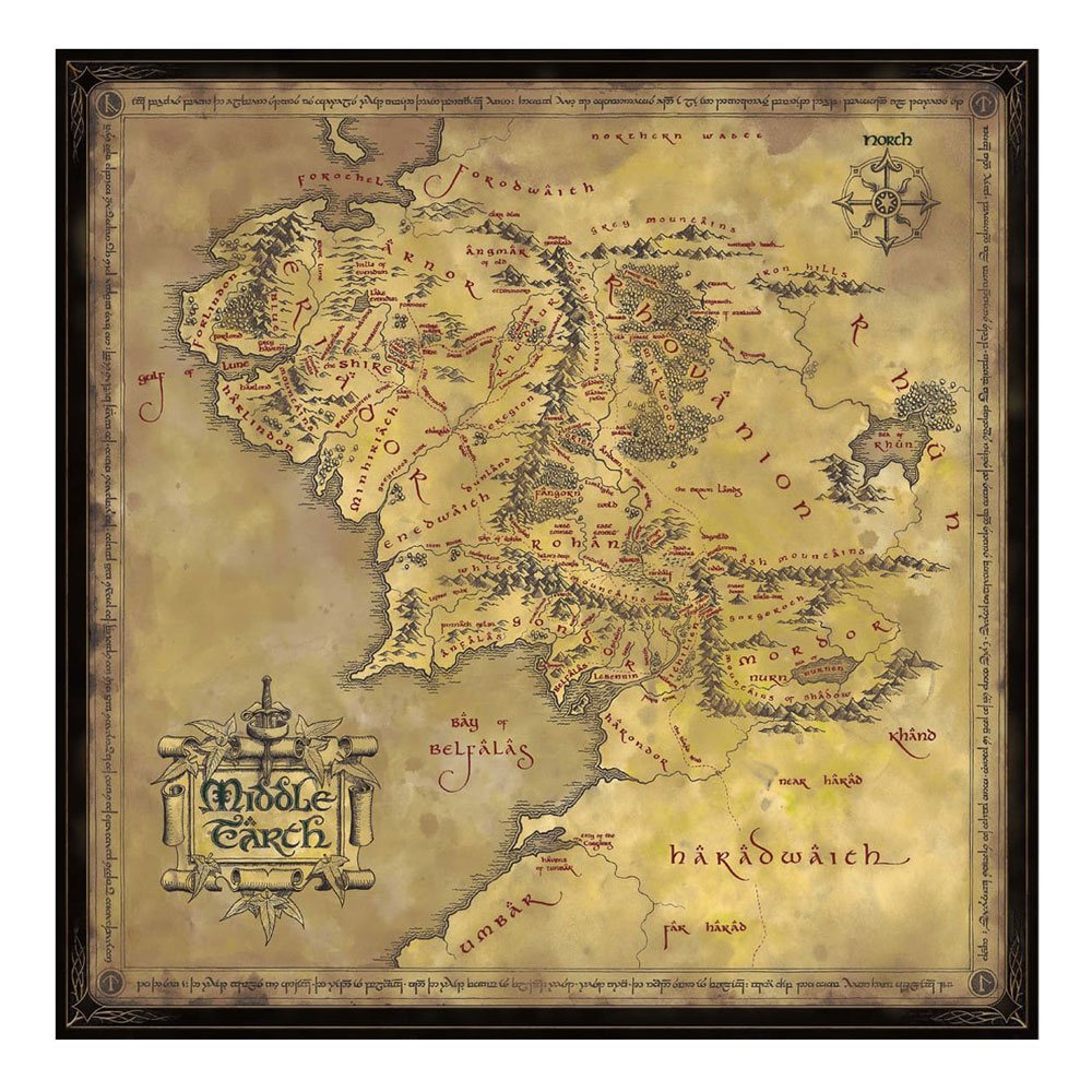 The Lord of the Rings - Map of Middle-Earth