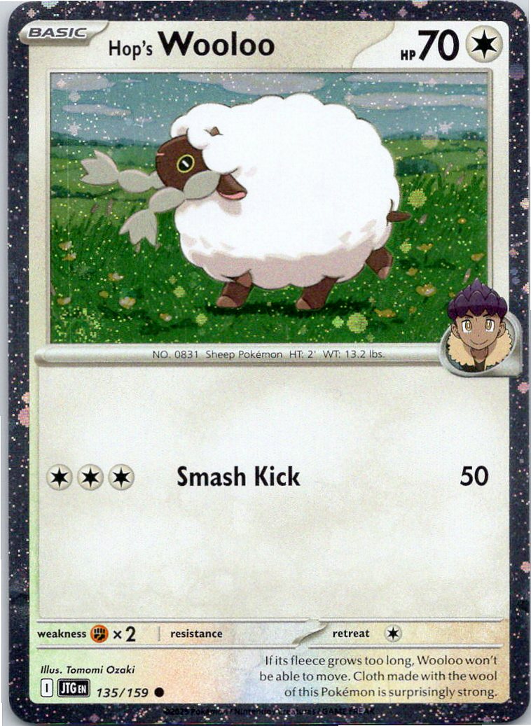 Hop's Wooloo - JTG  - 135/159 - Cosmos Foil