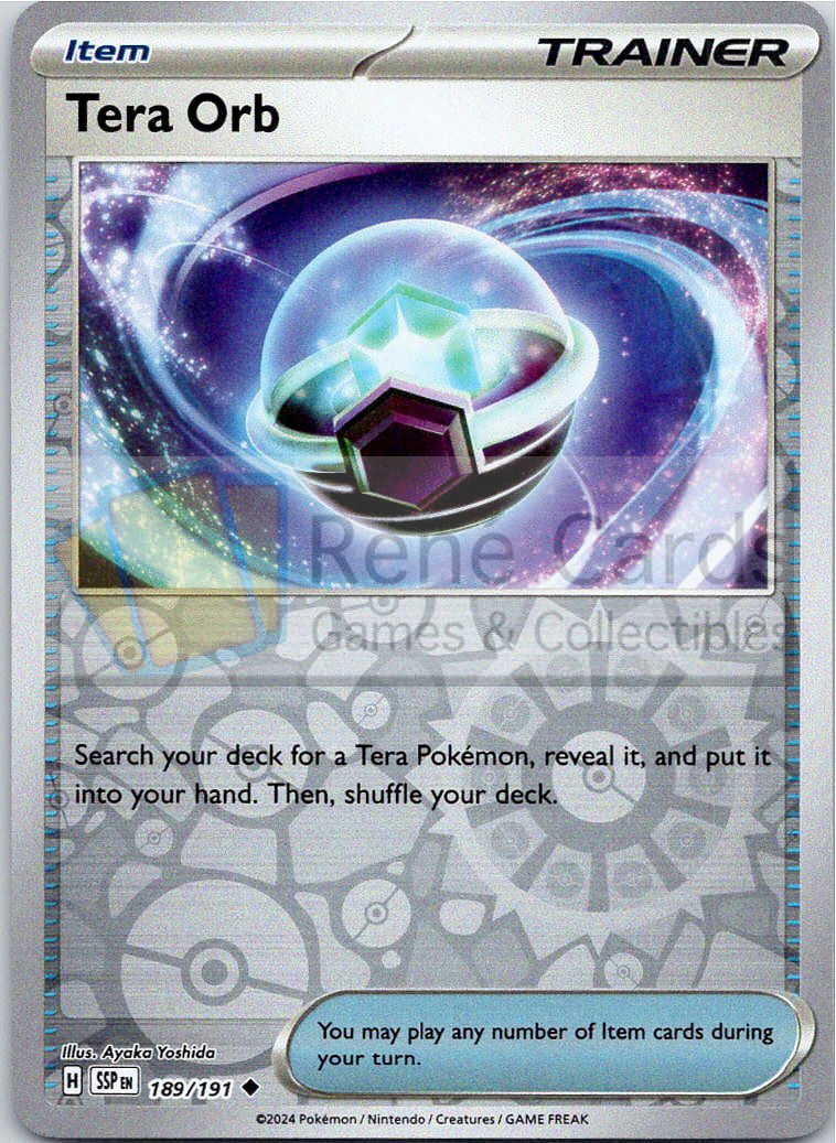 Tera Orb - SSP - 189/191 - Reverse