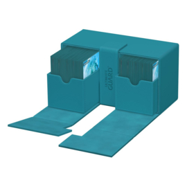 Twin Flip n Tray Deck Case 200+ Standard Size Xenoskin Petrol MonoColor