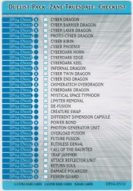 Checklist - Zane  Truesdale