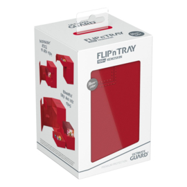 Flip´n´Tray Deck Case 100+ - Standard Size - XenoSkin - Red - MonoColor