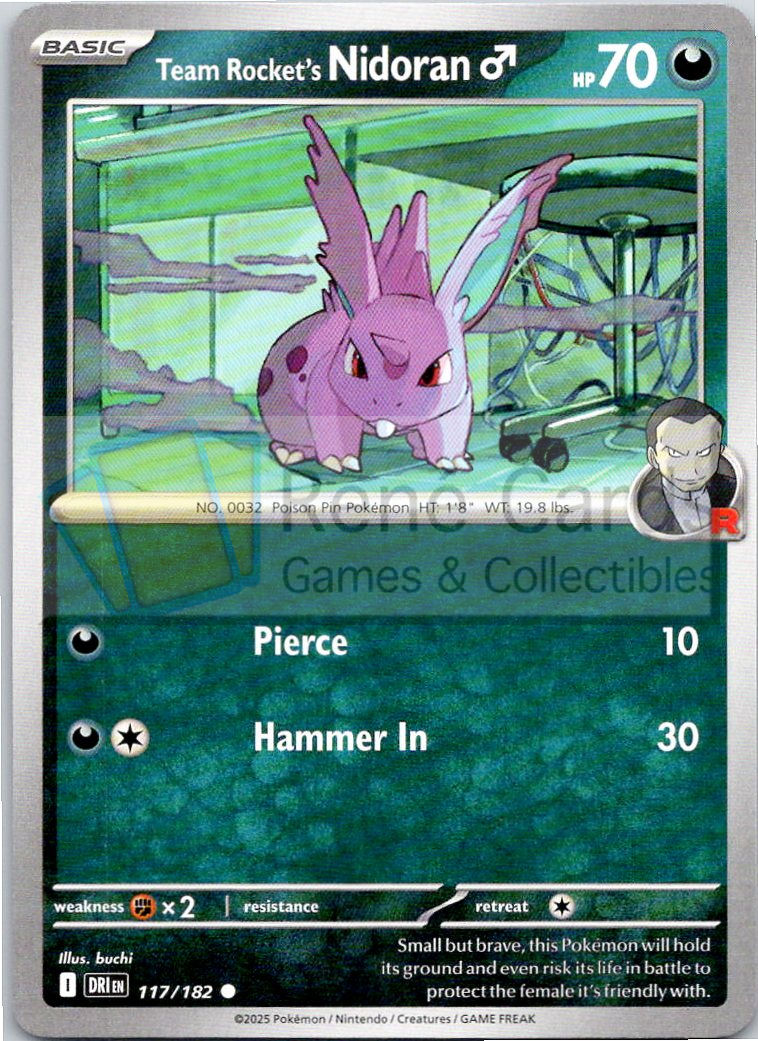 Team Rocket's Nidoran♂ - DRI  - 117/182