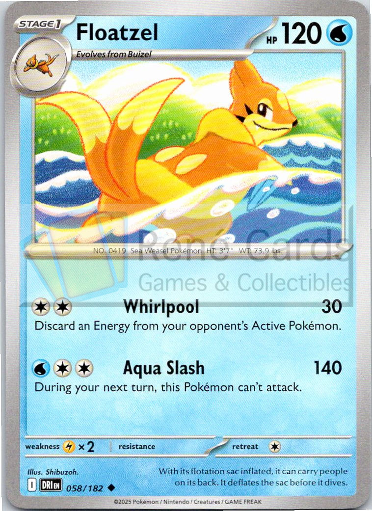 Floatzel - DRI  - 058/182