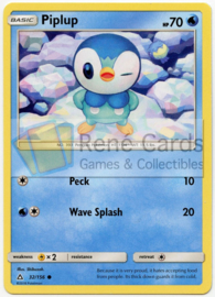 Piplup - S&M UlPr  32/156 - Reverse