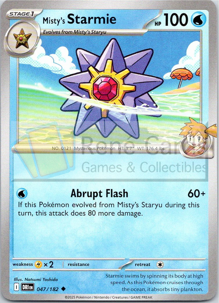 Misty's Starmie - DRI  - 047/182