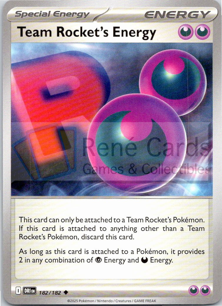 Team Rocket's Energy - DRI  - 182/182