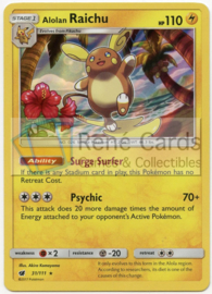 Alolan Raichu - S&M CrIn  31/111 - Reverse