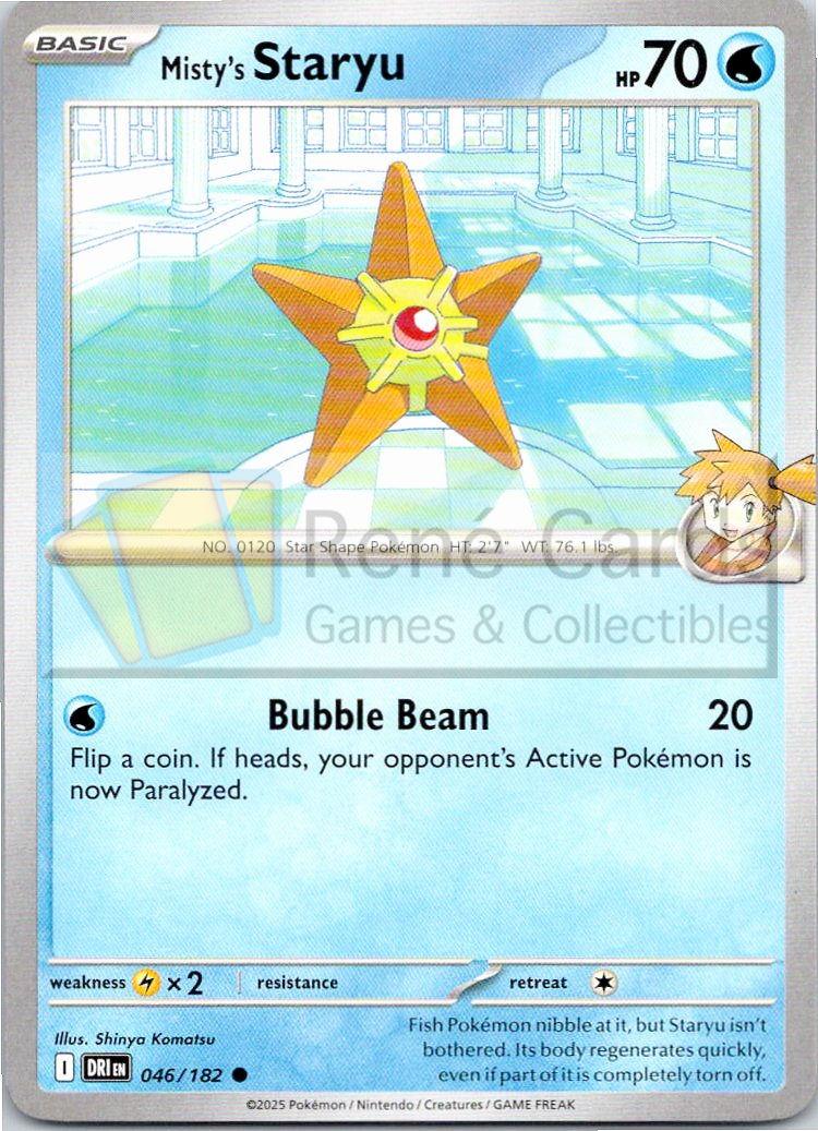 Misty's Staryu - DRI  - 046/182