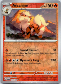 Arcanine - MEW - 059/165 - Reverse