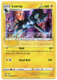 Luxray - S&S Rebel Clash - 062/192 - Reverse