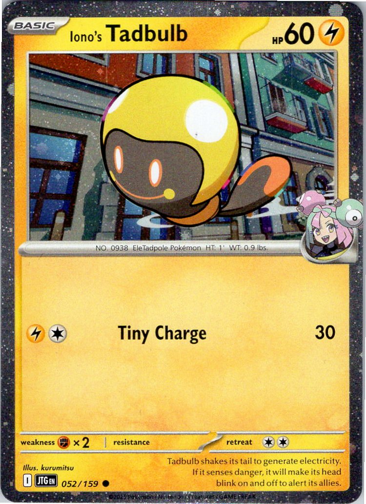 Iono's Tadbulb - JTG  - 052/159 - Cosmos Foil