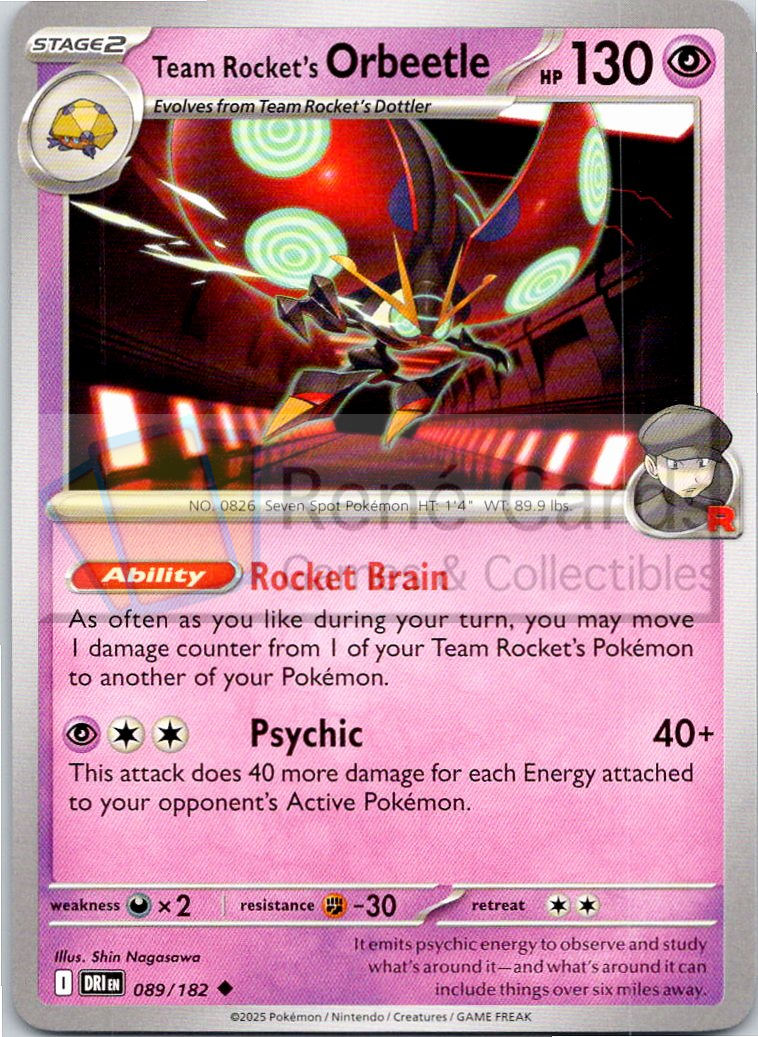 Team Rocket's Orbeetle - DRI  - 089/182
