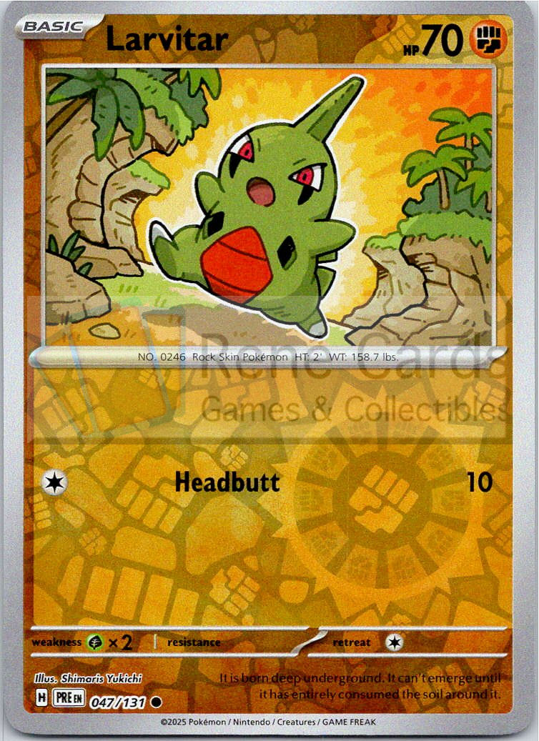 Larvitar - PRE  - 047/131 - Reverse