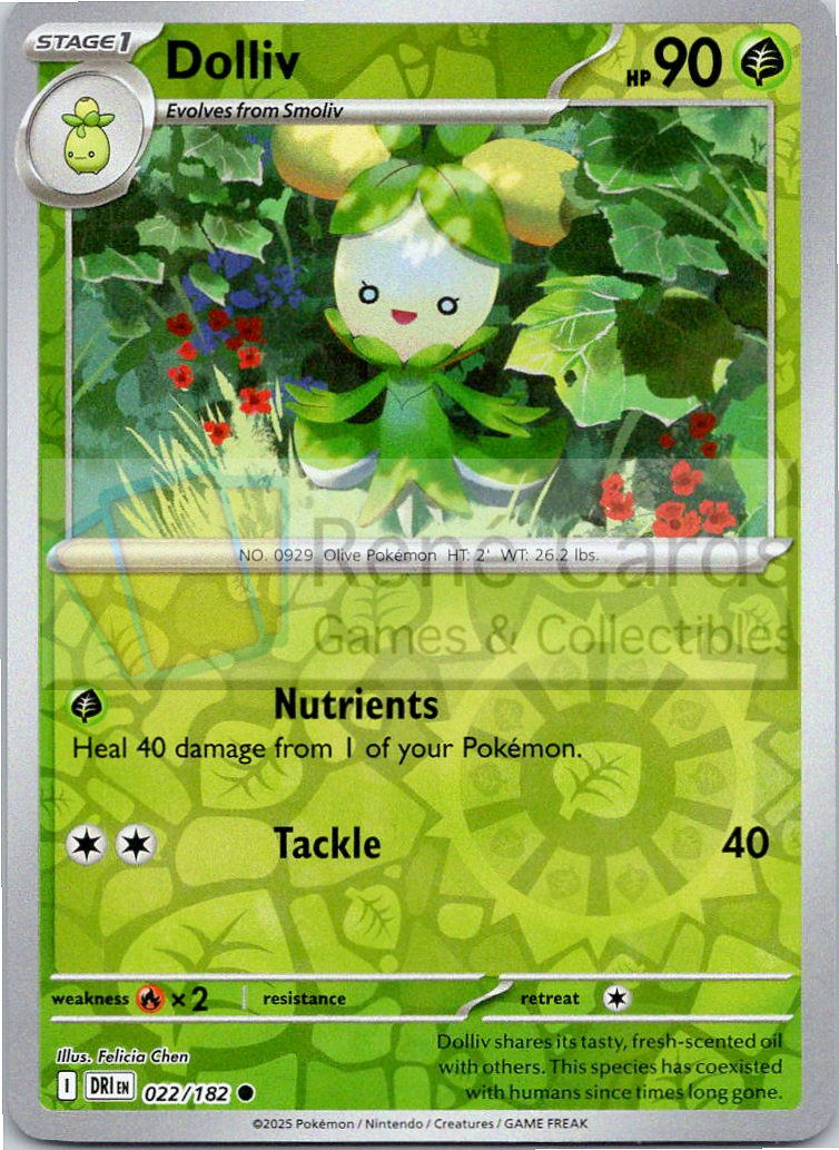 Dolliv - DRI  - 022/182 - Reverse