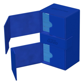 Twin Flip n Tray Deck Case 200+ Standard Size Xenoskin Blue Mono-color