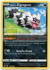 Galarian Zigzagoon - Sword & Shield - 117/202