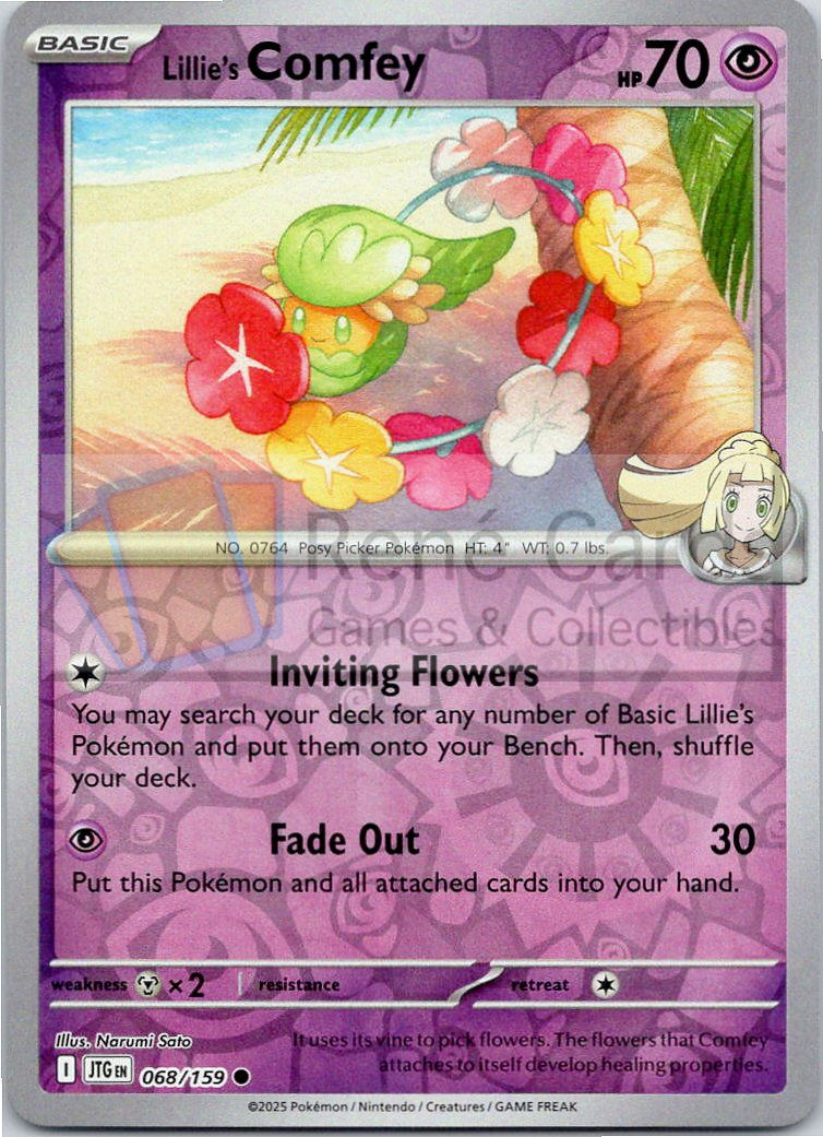 Lillie's Comfey - JTG  - 068/159 - Reverse