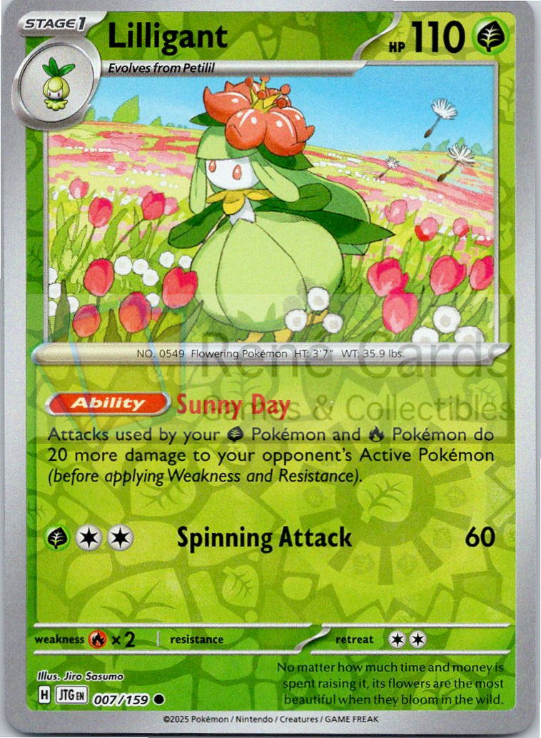 Lilligant - JTG  - 007/159 - Reverse