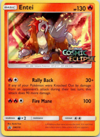 Entei - SM219 - Promo - Cosmic Eclipse Prerelease participation promo