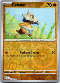 Cubone - SCR - 072/142 - Reverse