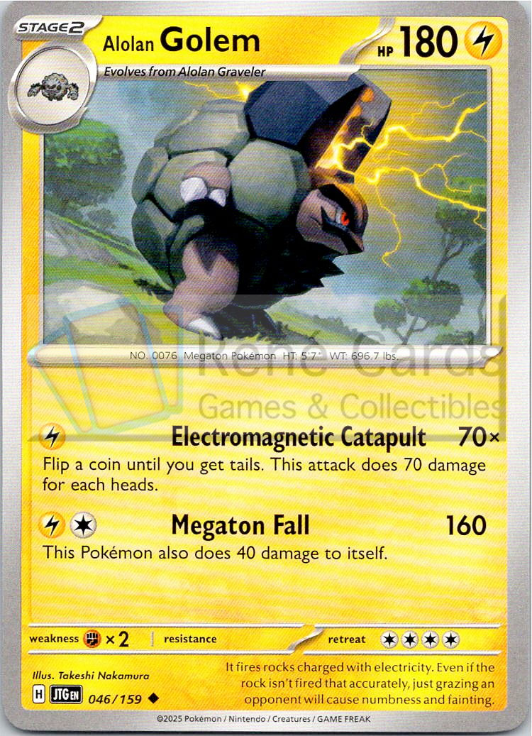 Alolan Golem - JTG  - 046/159