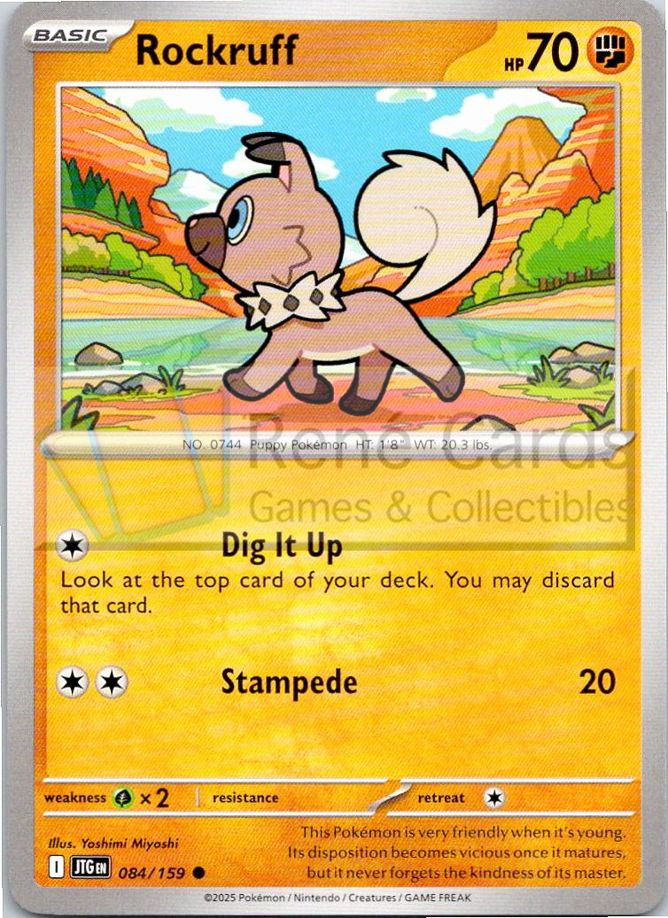 Rockruff - JTG  - 084/159