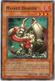 Masked  Dragon - 1st Edition - SD1-EN009