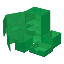 Twin Flip´n´Tray Deck Case 160+ Standard Size XenoSkin Green MonoColor