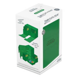 Twin Flip´n´Tray Deck Case 160+ Standard Size XenoSkin Green MonoColor