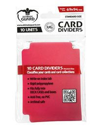 Card Dividers - Standard Size - Red